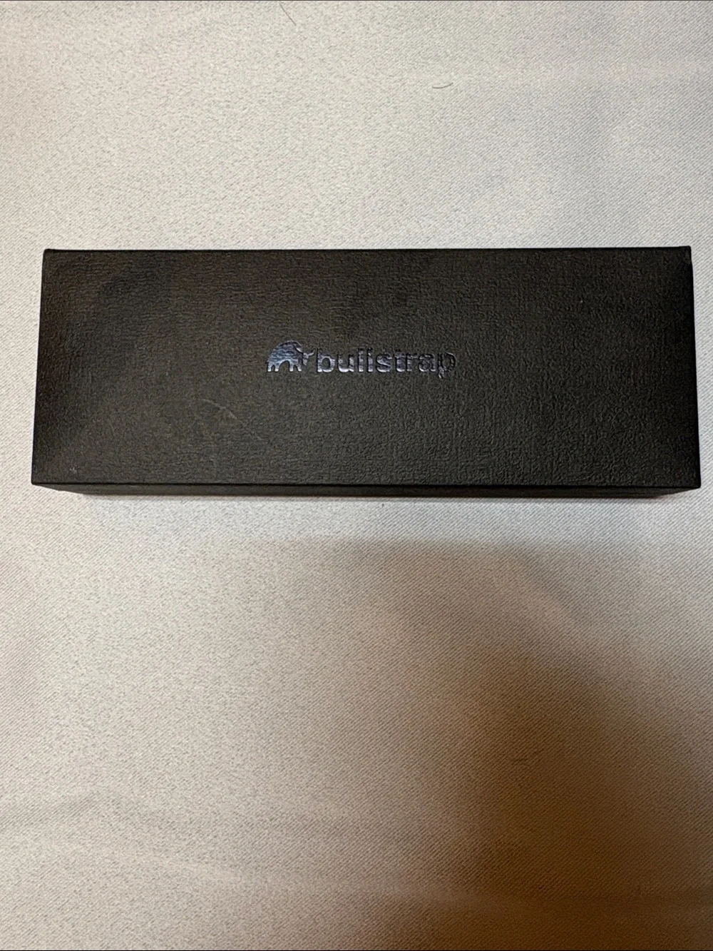 Bull strap Men’s Black Stainless Steel Smartwatch with Metal Link Band NWOT